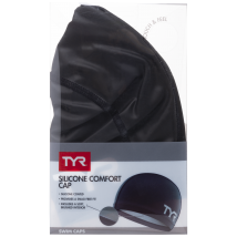 Шапочка для плавания Silicone Comfort Swim Cap, силикон, LSCCAP/001, черный