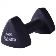 Гантель для фитнеса неопреновая треугольная Voitto 5 кг